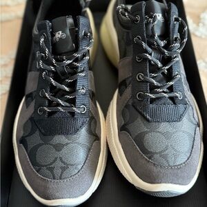 Coach Men’s Black Signature Citysole Runner Sneaker BRAND NEW